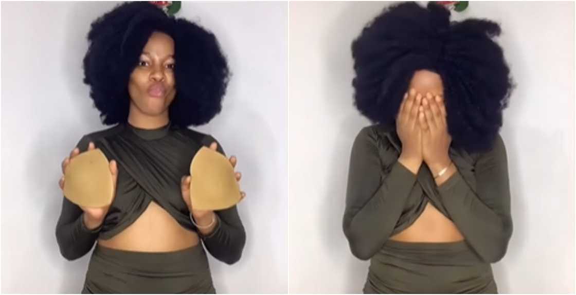 Photos from video of lady revealing 'fake' tips Photos from video of lady revealing 'fake' tips
