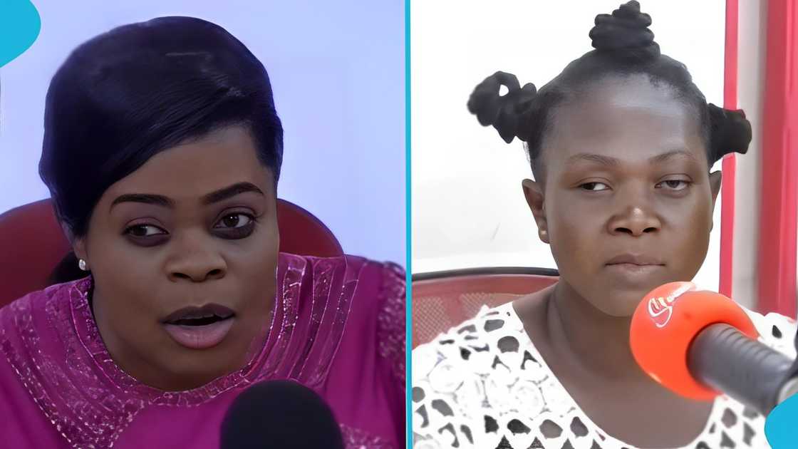 Ghanaian hairdresser, hairstylist, goes blind, a customer's hair, touching Ghanaian hairdresser, hairstylist, goes blind, a customer's hair, touching