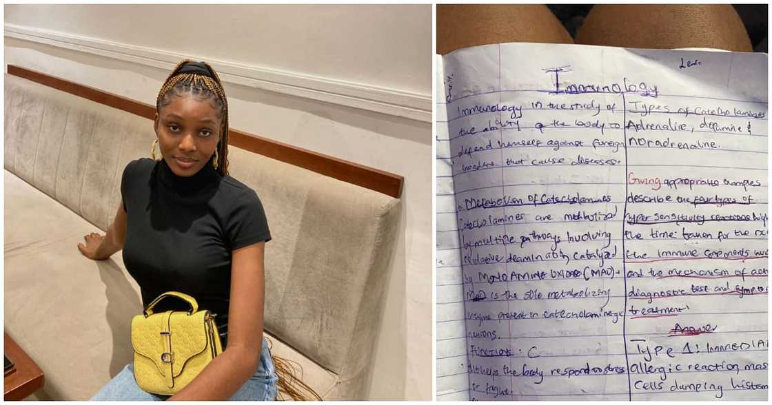Reactions as pretty Nigerian laments about her ugly handwriting, shares photo of it online that got many talking Reactions as pretty Nigerian laments about her ugly handwriting, shares photo of it online that got many talking