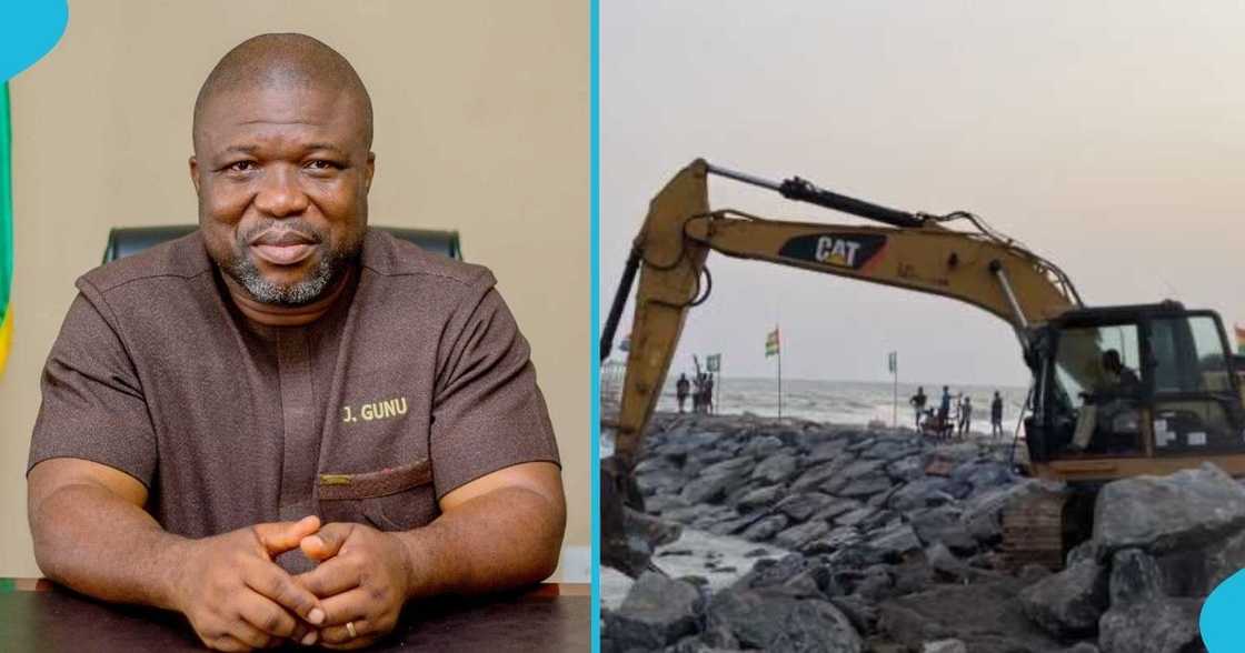 Volta Region, James Gunu, Volta Regional Minister, sea defense project, Agavedzi residents. Volta Region, James Gunu, Volta Regional Minister, sea defense project, Agavedzi residents.