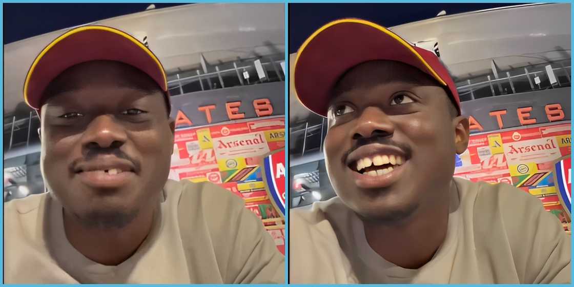 UK to Ghana, Japa, Migration, YouTuber, Sottie, Accra to London, Arsenal, Emirates Stadium, Ghanaian in UK. UK to Ghana, Japa, Migration, YouTuber, Sottie, Accra to London, Arsenal, Emirates Stadium, Ghanaian in UK.