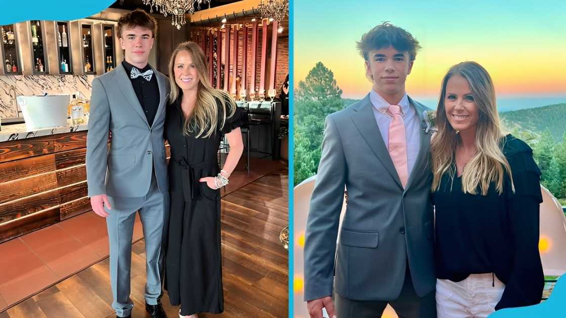 Maxwell and his mother, Trista Maxwell and his mother, Trista