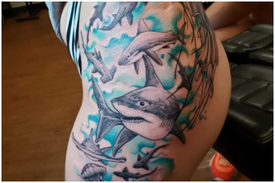 Sea full of sharks tattoo Sea full of sharks tattoo