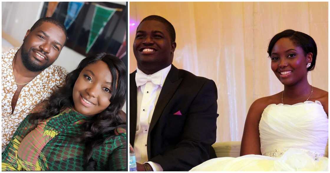 Many celebrate young couple as they observe their wedding ceremony Many celebrate young couple as they observe their wedding ceremony