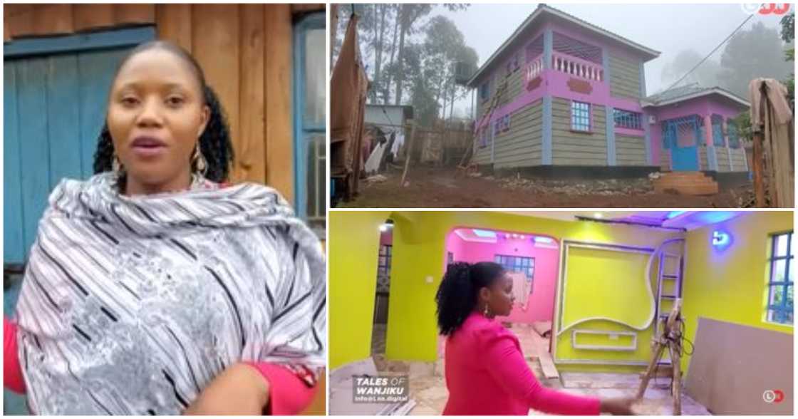 Woman flaunts house she built for her parents after working as a house help for eight years in Saudi Arabia