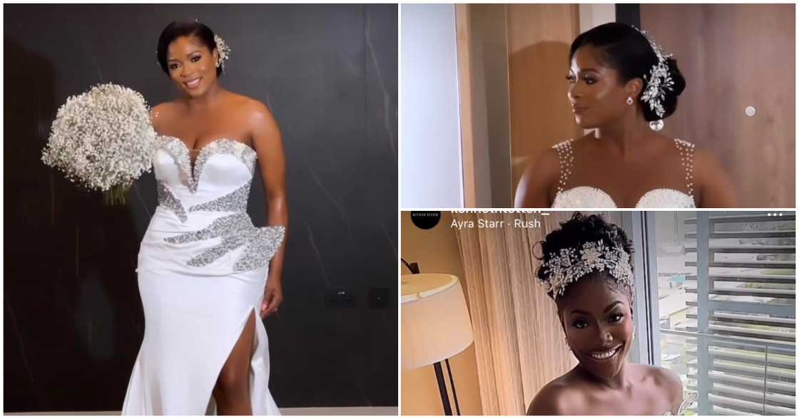 Ghanaian Male Designer Kenneth Tetteh Unbelievably Uses White Kente Fabric To Design A Ravishing Gown