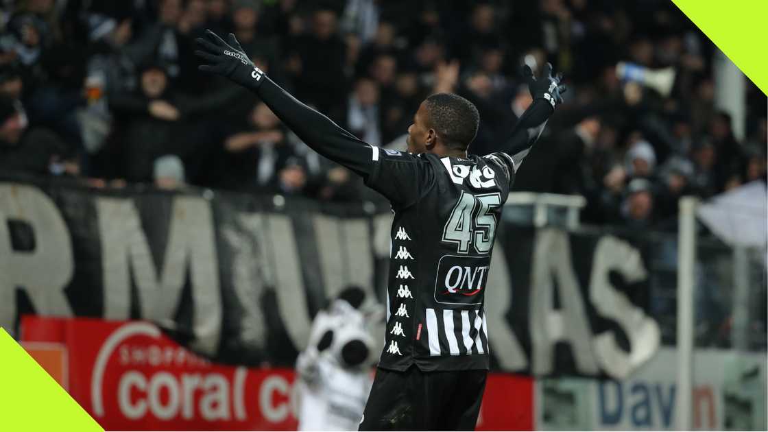 Victor Osimhen during his time at Belgian club Royal Charleroi. Victor Osimhen during his time at Belgian club Royal Charleroi.
