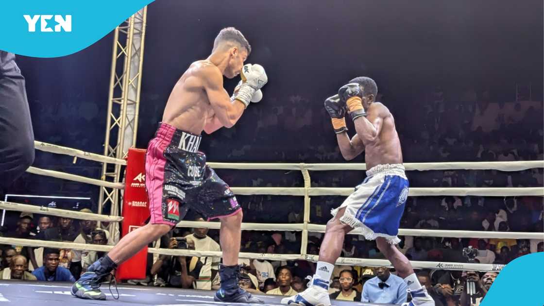Joseph Sackey, Abdul Khan, Sharaf Mahama, Battle of the Beasts. Joseph Sackey, Abdul Khan, Sharaf Mahama, Battle of the Beasts.