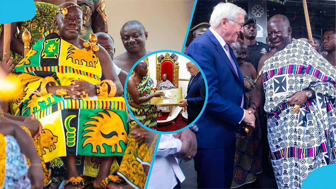 Otumfuo, German President, Otumfuo and German President, Manhyia Palace, Traditional stool Otumfuo, German President, Otumfuo and German President, Manhyia Palace, Traditional stool