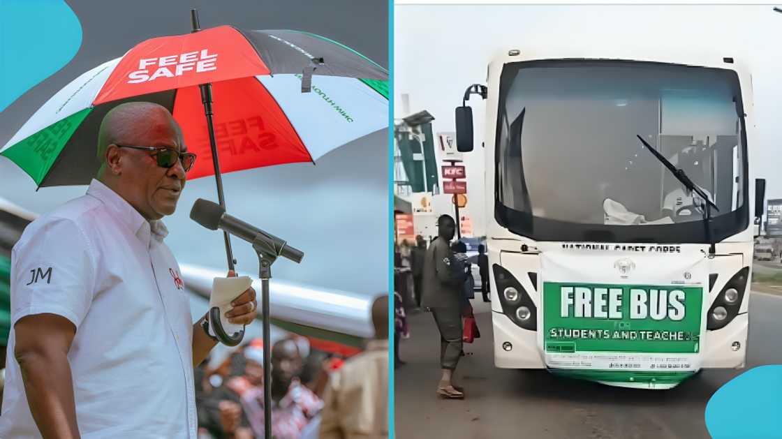 Bus, people, free bus, Mahama give students free bus, education, teacher, John Dramani Mahama, students, teachers, transport, Accra