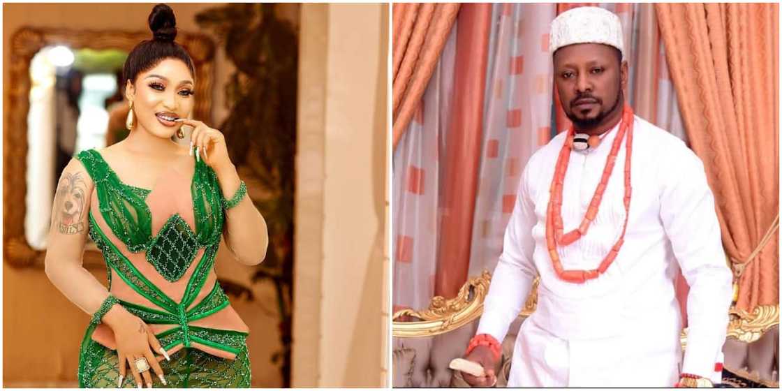 Actress Tonto Dikeh and her new man Actress Tonto Dikeh and her new man