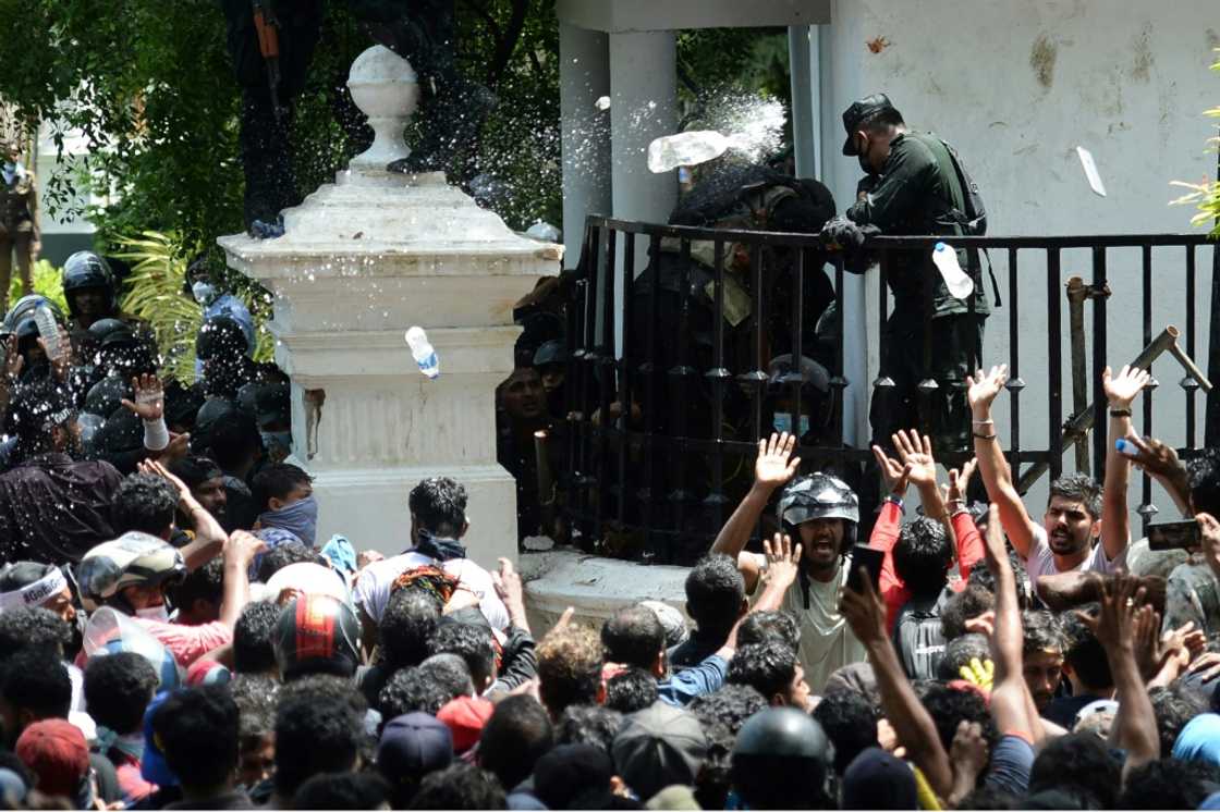 People began mobbing the office in the morning, after news spread that President Gotabaya Rajapaksa had fled the country