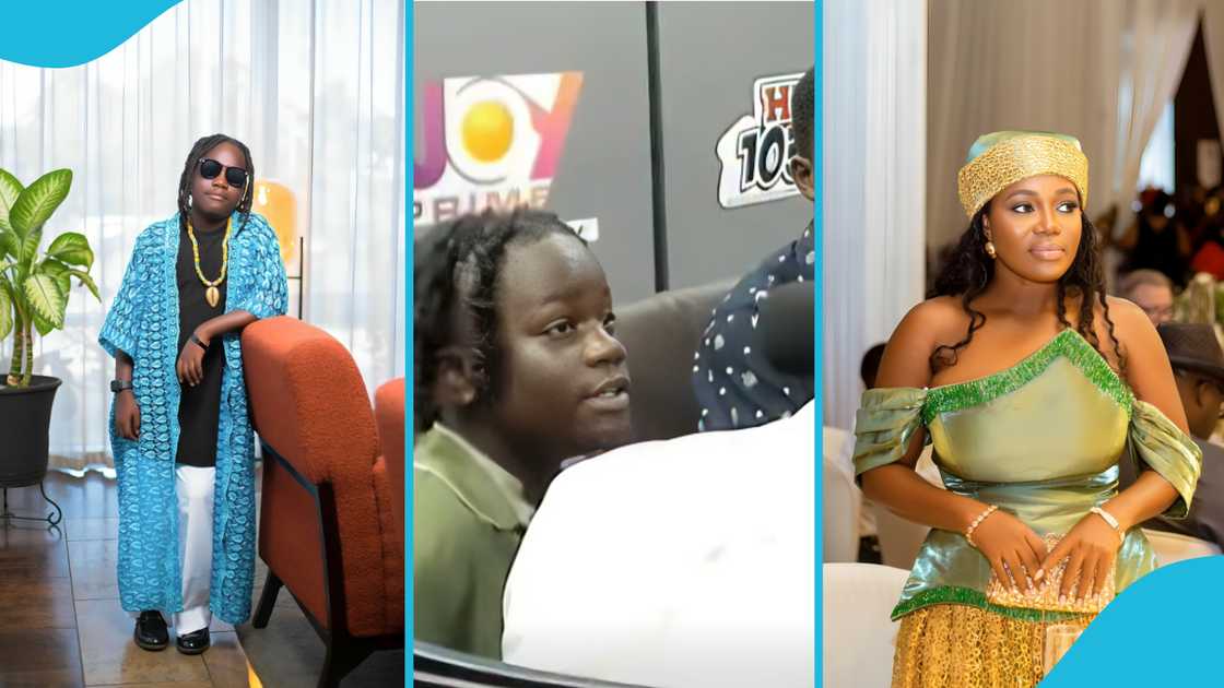 Mzbel, Okomfo Black, Ghanaian musician, Sports Arena, Hitz FM, 12-year-old panelist, Ghana social media reactions, Mzbel son video