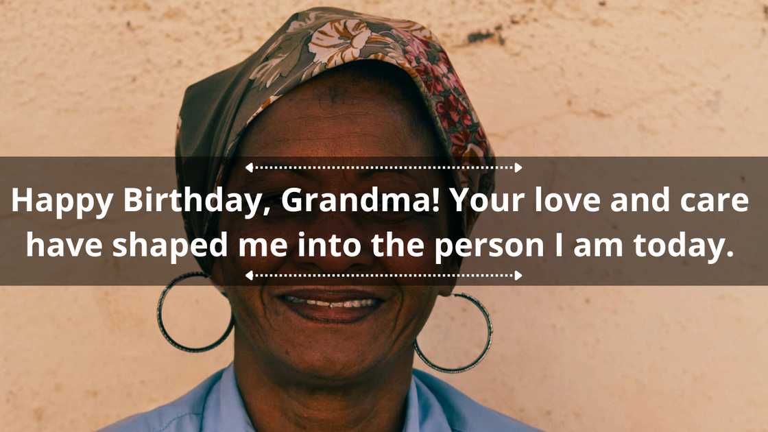 Touching birthday wishes for grandmother