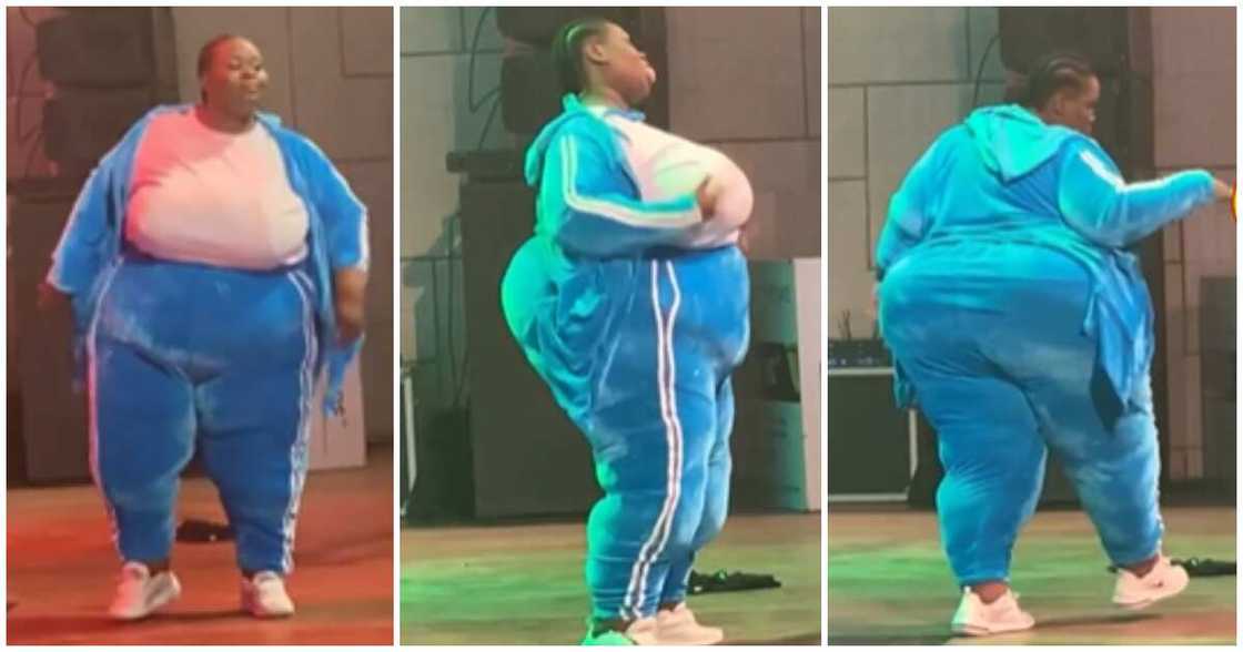 Di Asa Xtra finalist dances on stage Di Asa Xtra finalist dances on stage