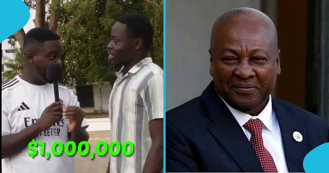 president john mahama, dollars, cedis, ghana, interview, street interview, dinner
