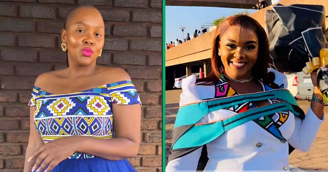 A South African graduate regretted wearing painful high heels on her graduation day A South African graduate regretted wearing painful high heels on her graduation day