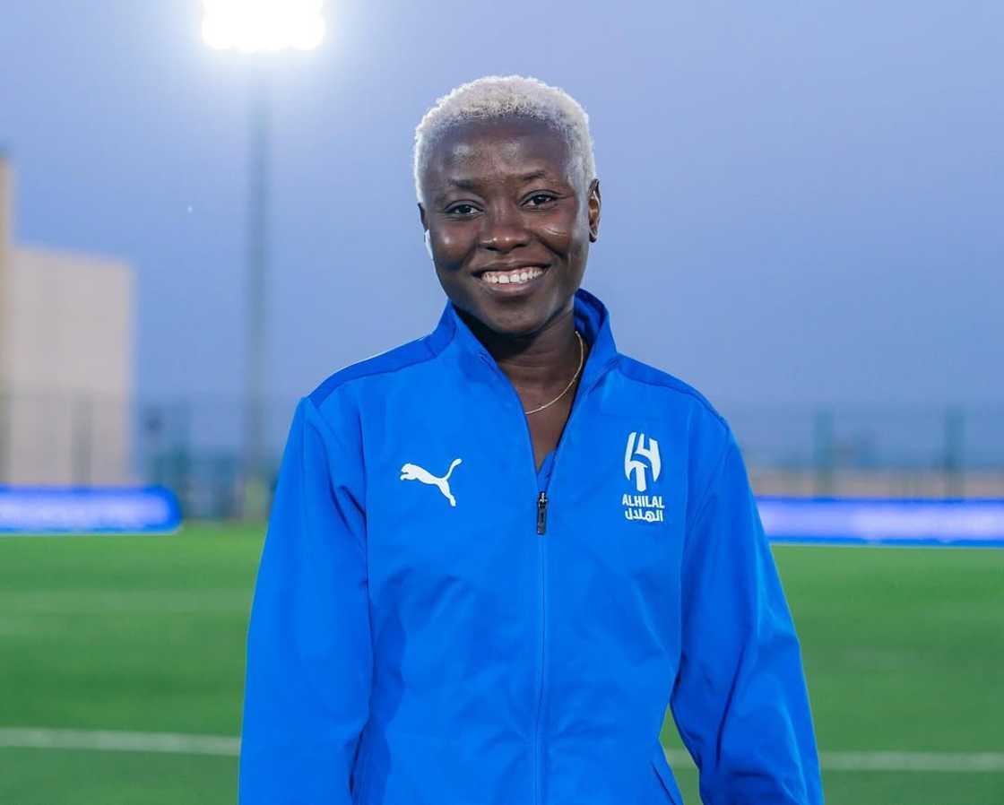 Ghana's Elizabeth Addo of Al-Riyadh all smiles as she fires 34 goals and 43 assists in 2024/25 season Ghana's Elizabeth Addo of Al-Riyadh all smiles as she fires 34 goals and 43 assists in 2024/25 season