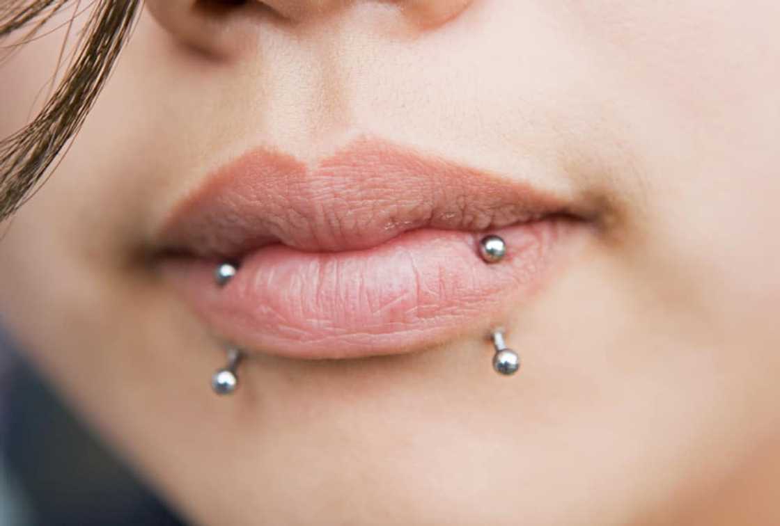 Facial piercings