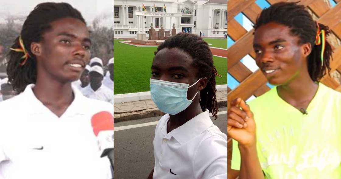 Sharp brain: Rasta Tyrone Marhguy sits for exams on first day at Achimota School