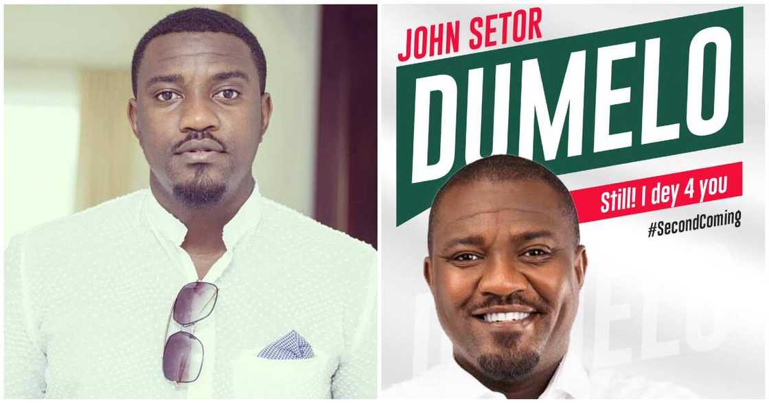 John Dumelo has announced he's going back to contest the Ayawaso West Wuogon seat for the NDC