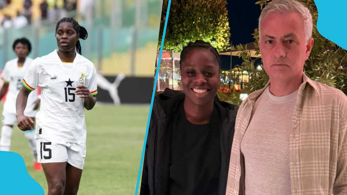 Freda Ayisi meets Jose Mourinho and Nigeria legends.