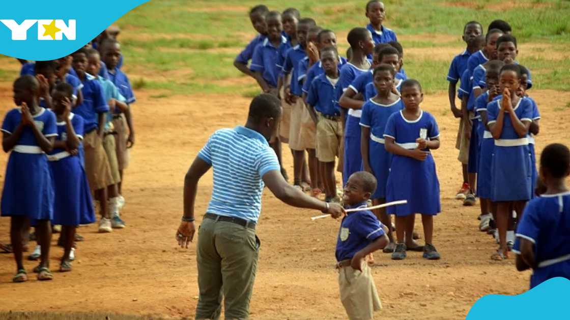 Corporal punishment, Trinity Methodist Preparatory School, Mfantseman