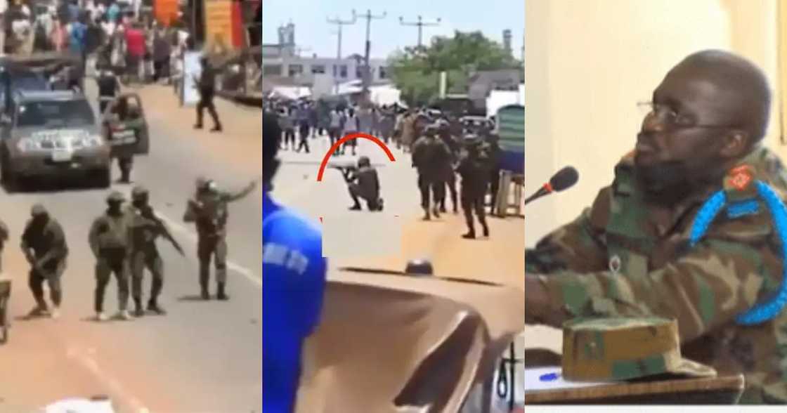 Ejura Shootings: Soldier on his knees didn't fire any shots - Commander Ejura Shootings: Soldier on his knees didn't fire any shots - Commander