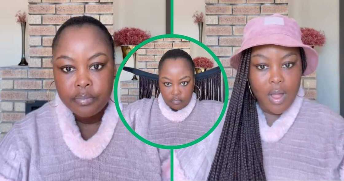 Woman sells braids headband for R600