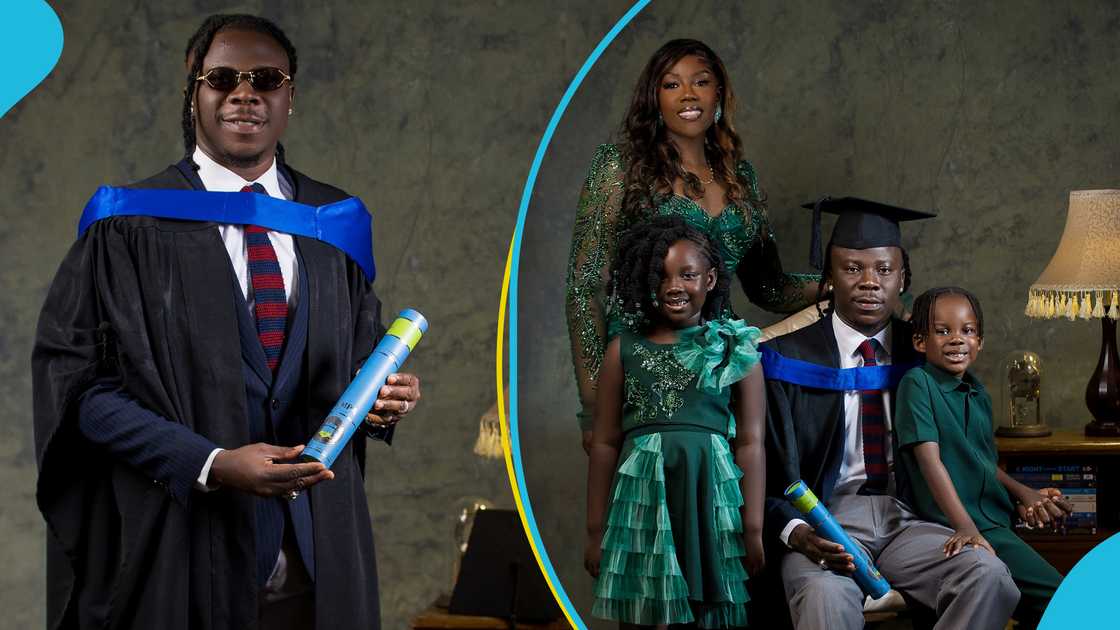 Stonebwoy and his family, Stonebwoy graduates, Stonebwoy's kids, GIMPA, Graduation photos, Stonebwoy's wife Stonebwoy and his family, Stonebwoy graduates, Stonebwoy's kids, GIMPA, Graduation photos, Stonebwoy's wife