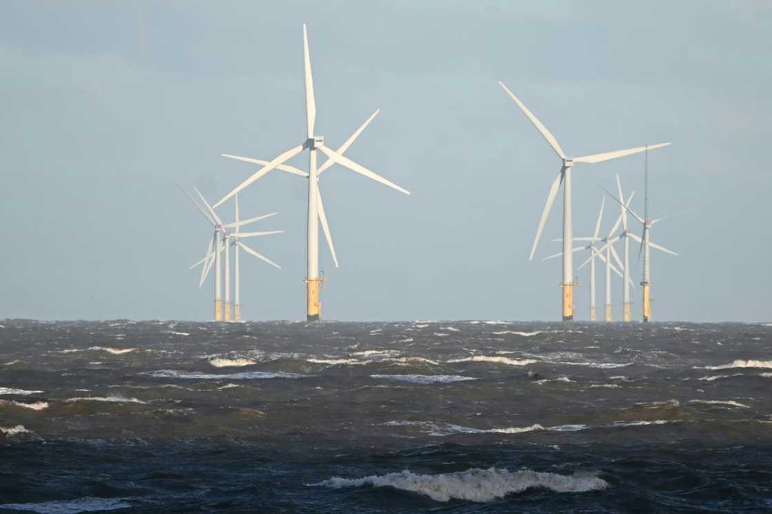 Turbines like these off the north coast of Wales are expected to help wind power become UK’s single-largest source of electricity in 2025