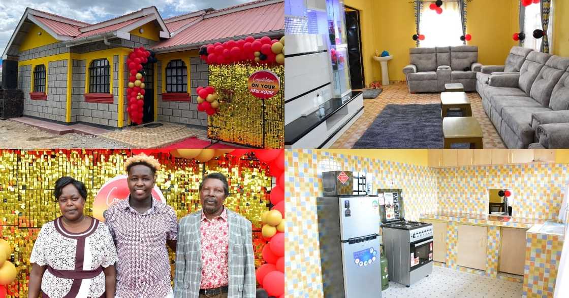 Kenyan Man Gifts His Parents Fully-Furnished House on Valentine's Day: "Thanks Mum and Dad" Kenyan Man Gifts His Parents Fully-Furnished House on Valentine's Day: "Thanks Mum and Dad"