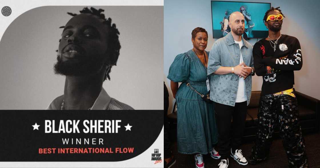 Black Sherif with EMPIRE team Black Sherif with EMPIRE team