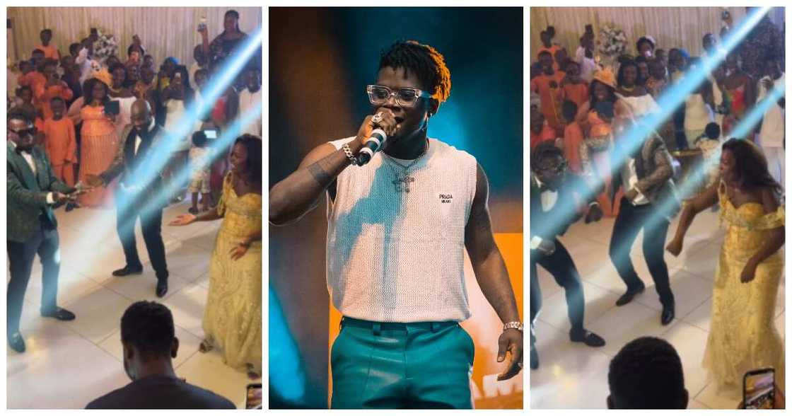Kuami Eugene entertains wedding couple Kuami Eugene entertains wedding couple