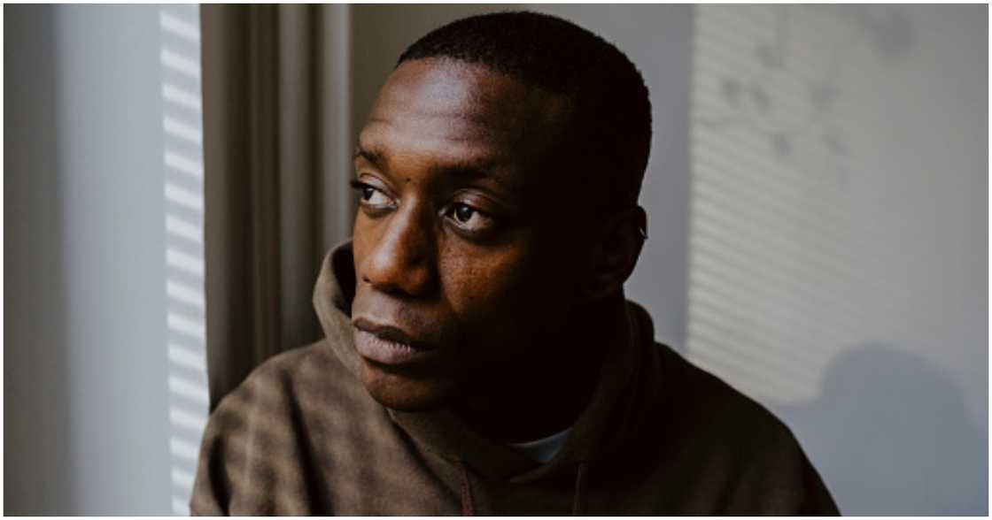 Sad black man Sad black man