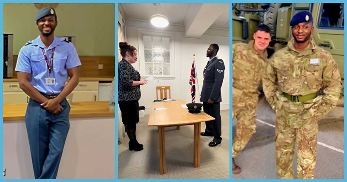 Ghanaian Man Celebrates Joining UK Army; Netizens Congratulate Him Ghanaian Man Celebrates Joining UK Army; Netizens Congratulate Him