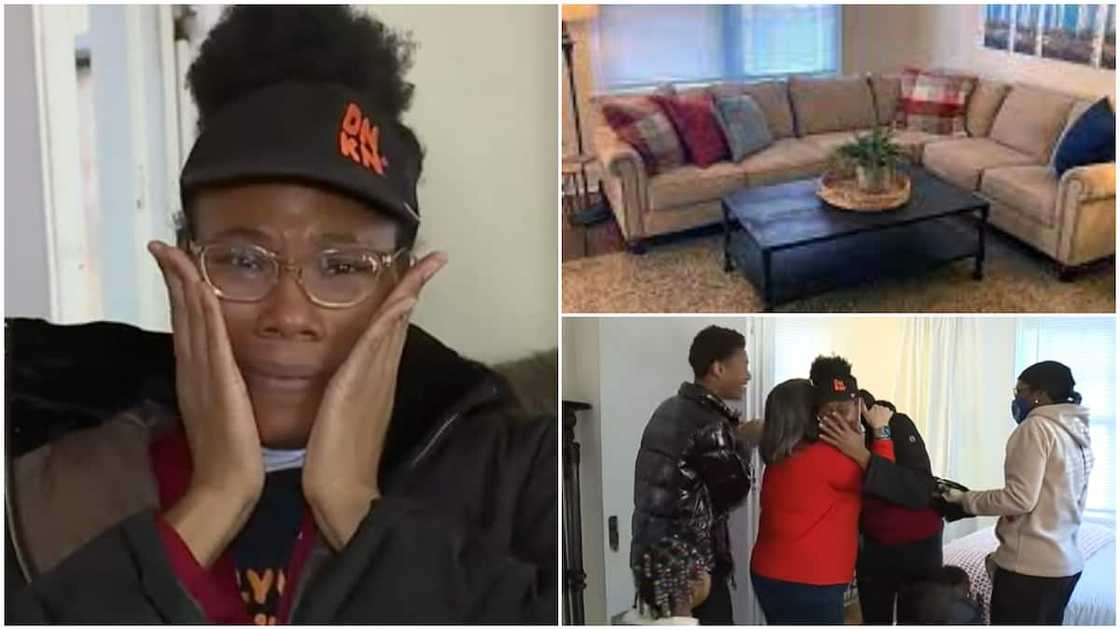 Mum of 3 Breaks Down in Tears as Customer Surprises Her With Fully-Furnished House in Video Mum of 3 Breaks Down in Tears as Customer Surprises Her With Fully-Furnished House in Video
