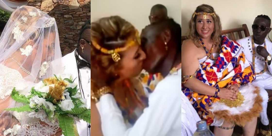 First video of Patapaa and Liha Miller kissing at their traditional wedding drops First video of Patapaa and Liha Miller kissing at their traditional wedding drops