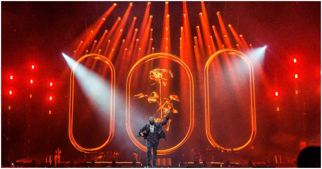 Davido at O2 arena concert. Davido at O2 arena concert.