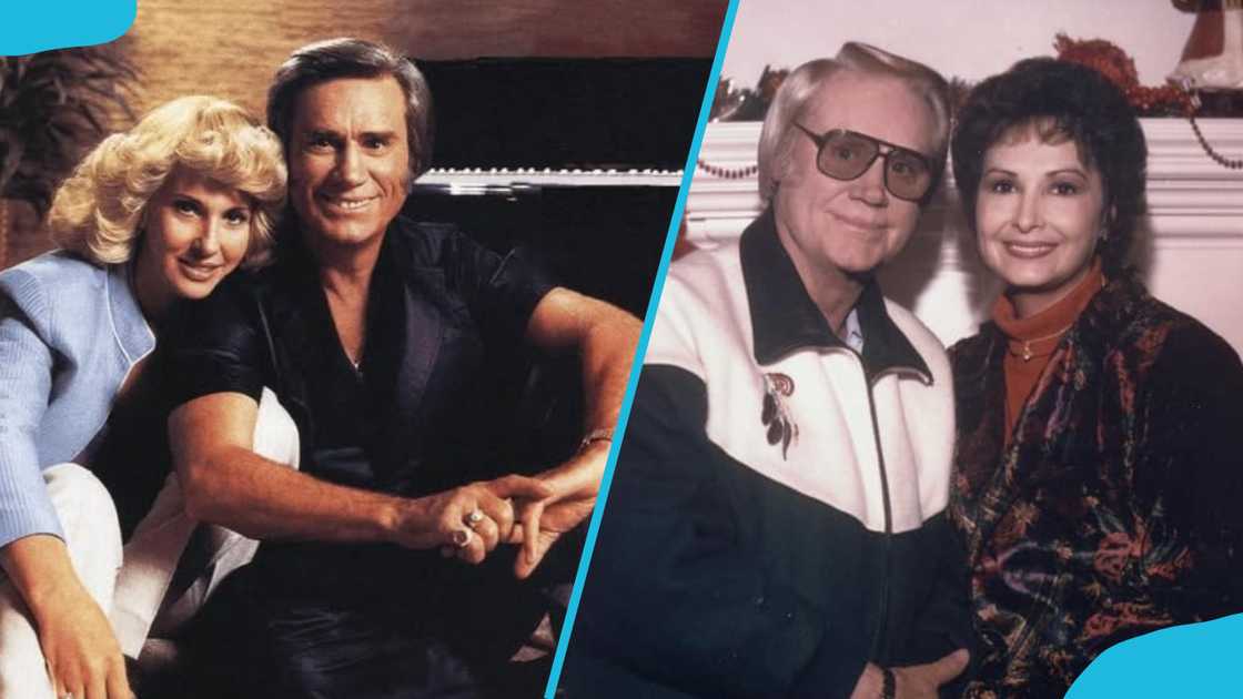George takes separate pictures with Tammy Wynette and Nancy Sepulvado George takes separate pictures with Tammy Wynette and Nancy Sepulvado