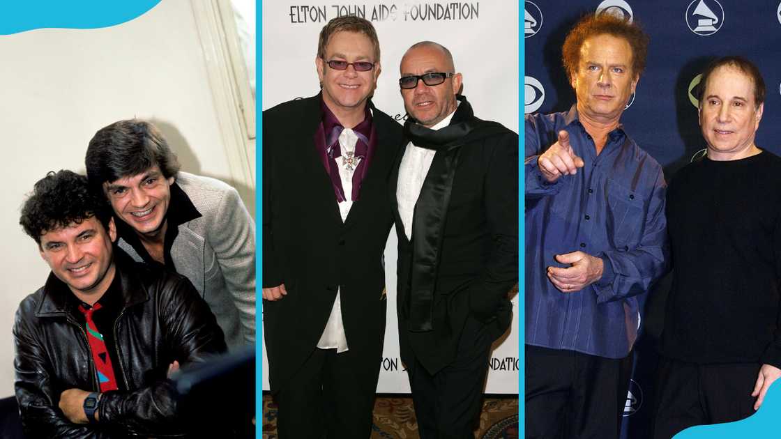 Don and Phil (L), Elton John and Bernie Taupin (M), and Simon and Garfunkel (R) Don and Phil (L), Elton John and Bernie Taupin (M), and Simon and Garfunkel (R)