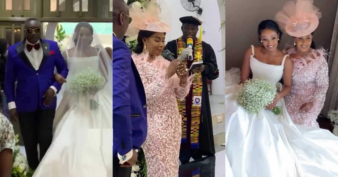 Serwaa: Wife of Ernest Ofori Sarpong pops up at their daughter Cindy's wedding Serwaa: Wife of Ernest Ofori Sarpong pops up at their daughter Cindy's wedding