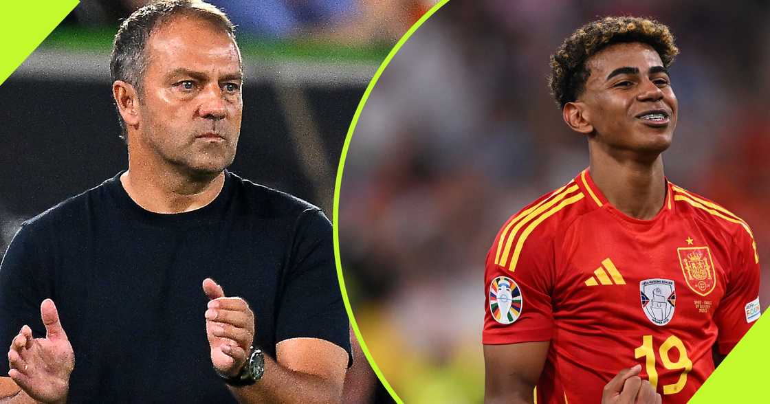 Lamine Yamal opened up on the pivotal conversation he held with Barcelona coach, Hansi Flick, before his wonder goal against France. Lamine Yamal opened up on the pivotal conversation he held with Barcelona coach, Hansi Flick, before his wonder goal against France.
