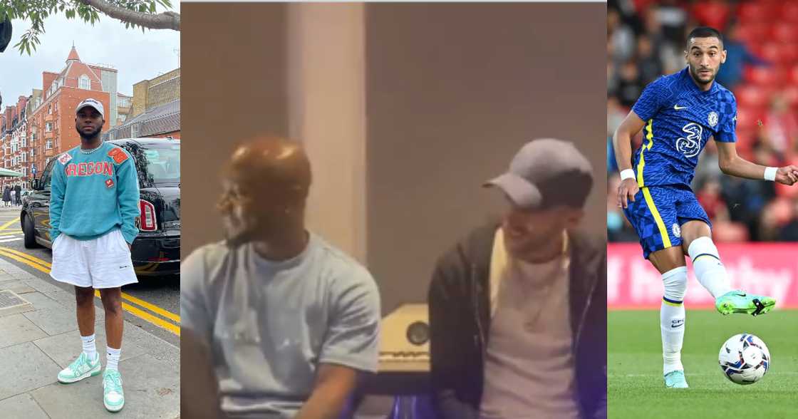 Chelsea star Hakim Ziyech chills with Ghanaian artiste King Promise; jams to his songs Chelsea star Hakim Ziyech chills with Ghanaian artiste King Promise; jams to his songs