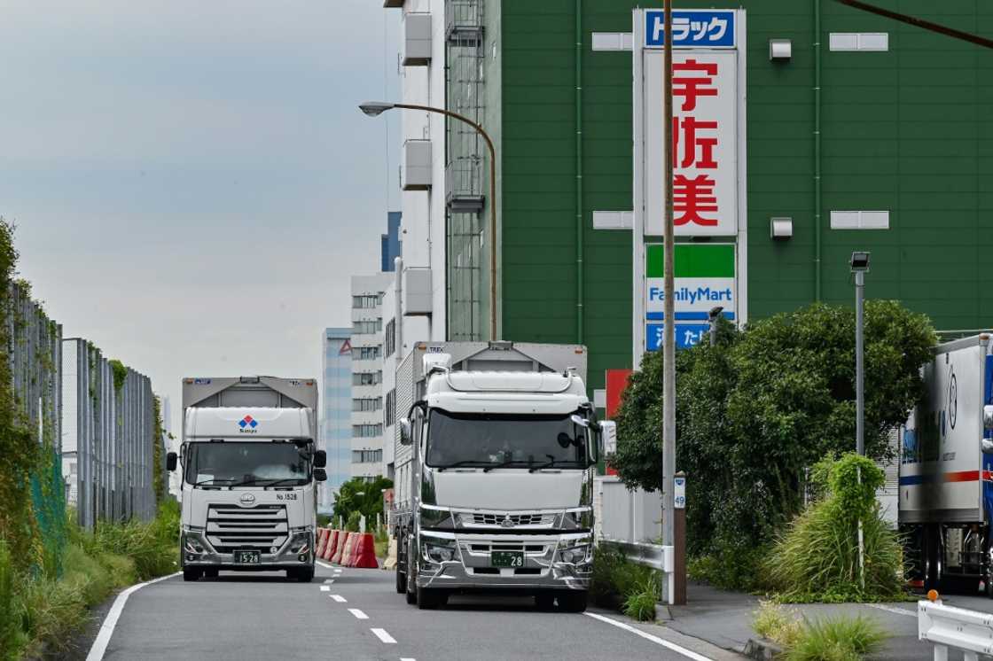 In Japan, 90 percent of goods are transported by road In Japan, 90 percent of goods are transported by road