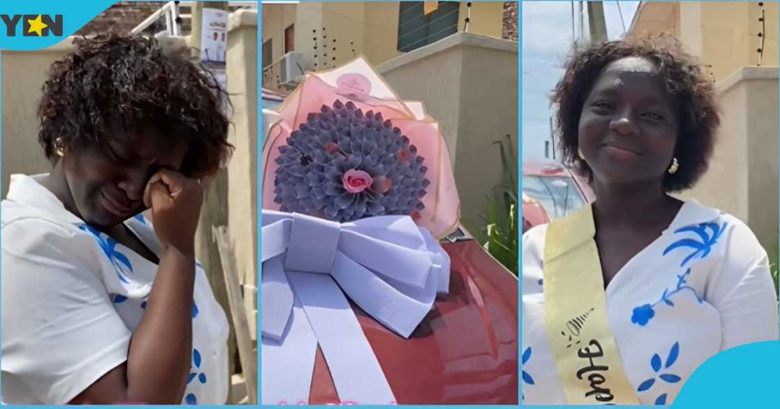 A photo of a Ghanaian lady in tears. A photo of a Ghanaian lady in tears.