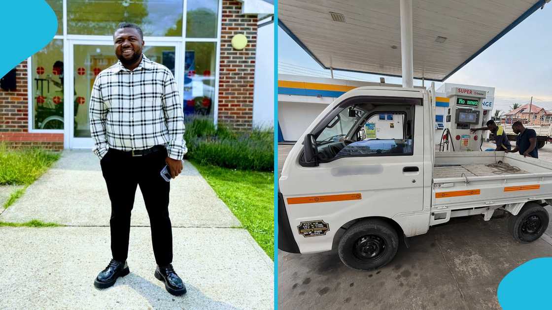 Bubuashie KevinHart, Abossey Okai Macho, Fuel station, Full tank, Generous man, Kind driver, Ablekuma Bubuashie KevinHart, Abossey Okai Macho, Fuel station, Full tank, Generous man, Kind driver, Ablekuma