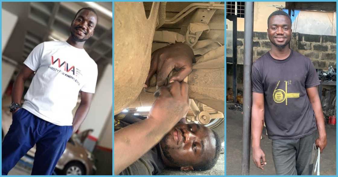 Luqman Dabone now a mechanic Luqman Dabone now a mechanic