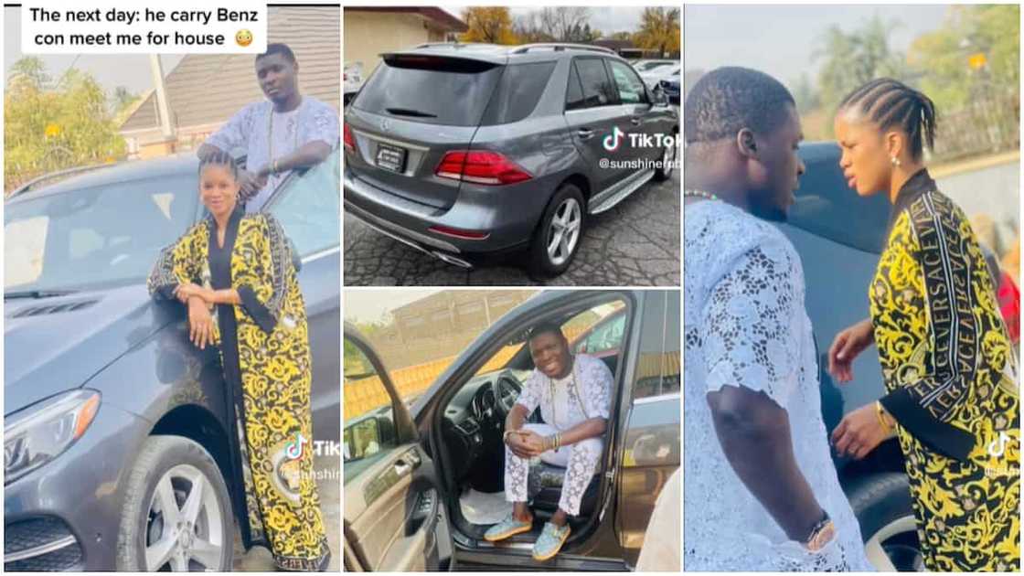 Rich couple goals/man bought new Benz.