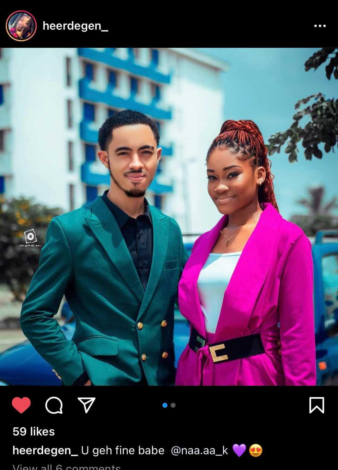 Afia Schwar's twin son flaunts his beautiful girlfriend as he reveals her name (Photos)